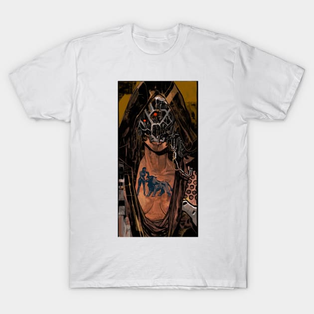 Strength (Cyberpunk Tarot) T-Shirt by Joshessel